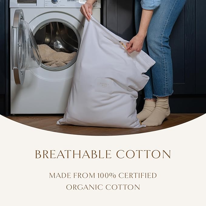 Hayden Hill Luxury Organic Cotton Travel Laundry Bags