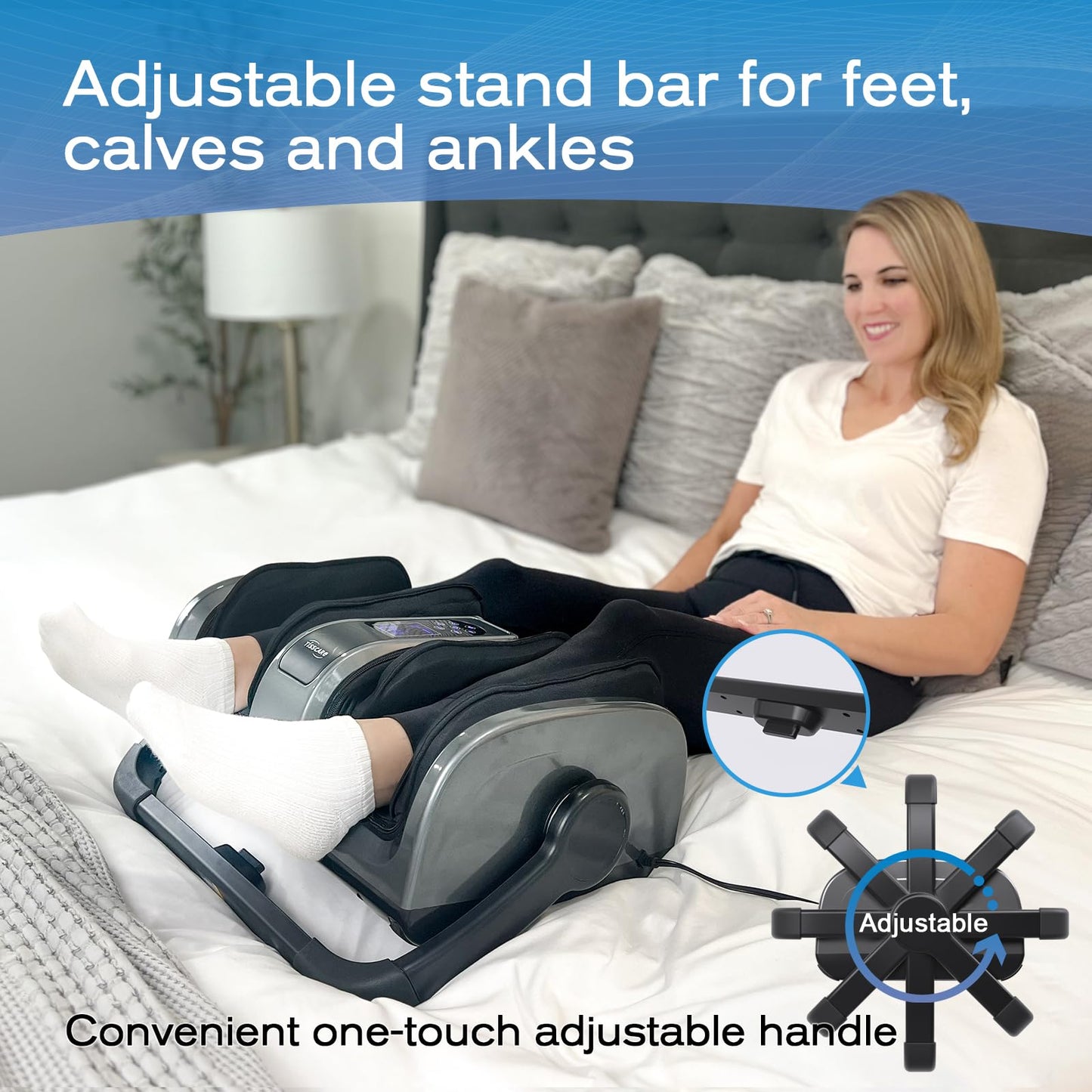TISSCARE Foot Massager with Heat: FSA HSA Eligible Shiatsu Foot Massager for Plantar Fasciitis,Neuropathy, Circulation and Pain Relief for Foot Calf Gifts for Women and Men