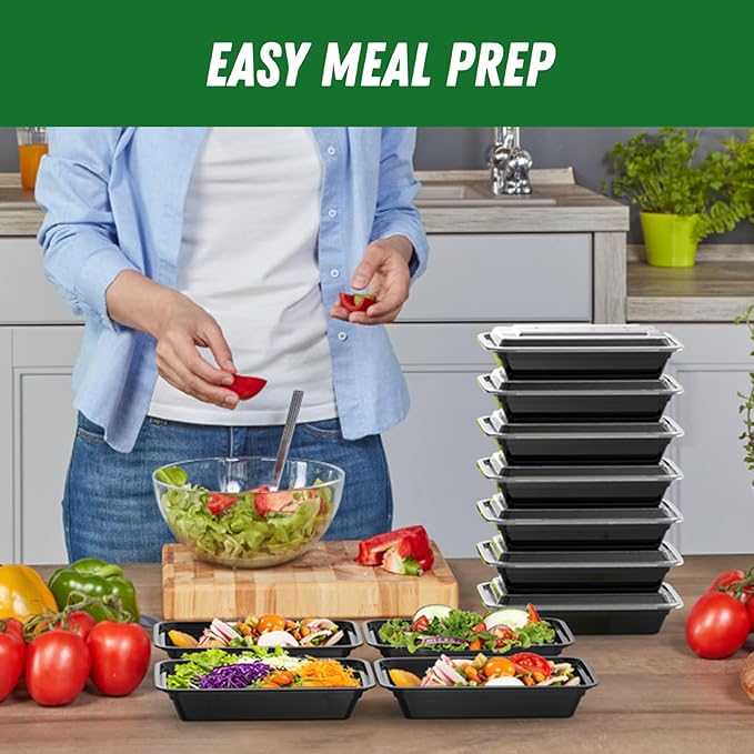 50 Pack 28 oz Meal Prep Containers Reusable