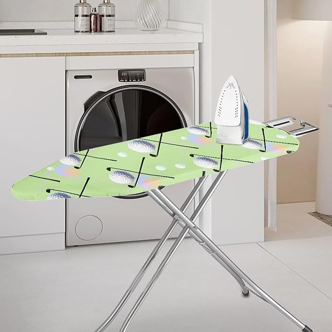 Golf Ball Ironing Board Cover 54x15 inches, Modern Golf Sport Applicable