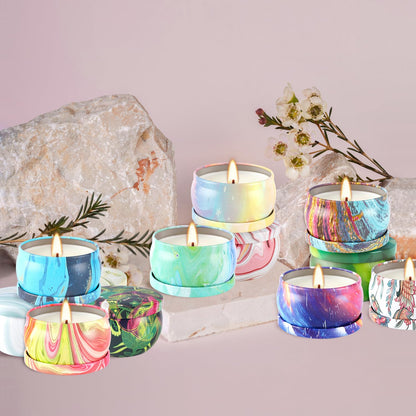 WPONSZU 36 Pack Scented Candles Gift Set for Woman, Jar Candle, 2.5 oz Soy Wax Tin Candle-Ideal Gift for Travel Home Décor