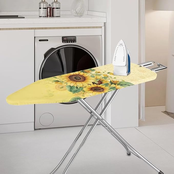 Yellow Sunflower Ironing Board Cover Art Floral Iron Pad Covers Padding