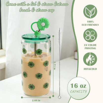 Birthday Gifts for Women, Teen Girls, Her, Unique Happy Birthday Gift Baskets for Best Friend Sister Daughter, Women Mother Gifts Box for Girls Wife Girlfriends, 14pcs Cute Daisy Gift Set(Green)