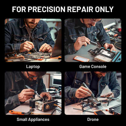 EZARC Electric Screwdriver Set, 181 in 1 Cordless Precision Screwdriver Set with 160 Magnetic Bits & 3 Torque, Power Screwdriver Repair Tool Kit for Phone Laptop Camera Watch Computer