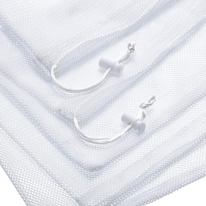 Frienda 6 Pieces Mesh Stuff Sack, 11 x 15 Inch Durable Nylon Drawstring Laundry
