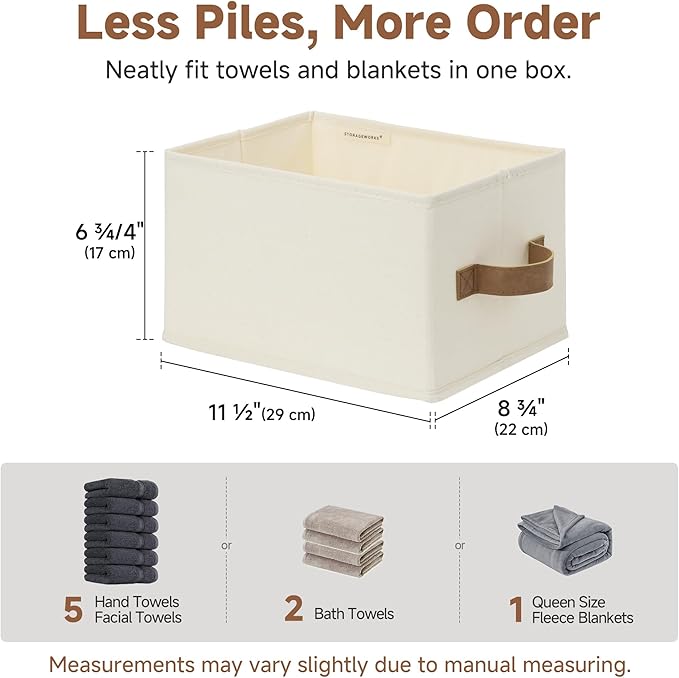 StorageWorks Closet Organizer Storage Baskets, Storage Bins