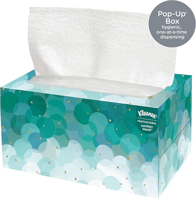 Kimberly Clark 11268 Kleenex Hand Towels Premium Ultra Soft, Pop-Up Box