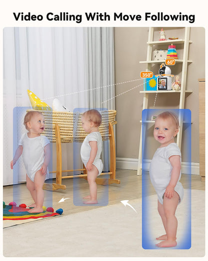 TMEZON Video Pet Dog Camera Indoor Two Way Wireless Security Camera Monitor 1080P with Phone app and Motion Detection,Baby/Elderly/Nanny Audio Calling Device Pan Tilt