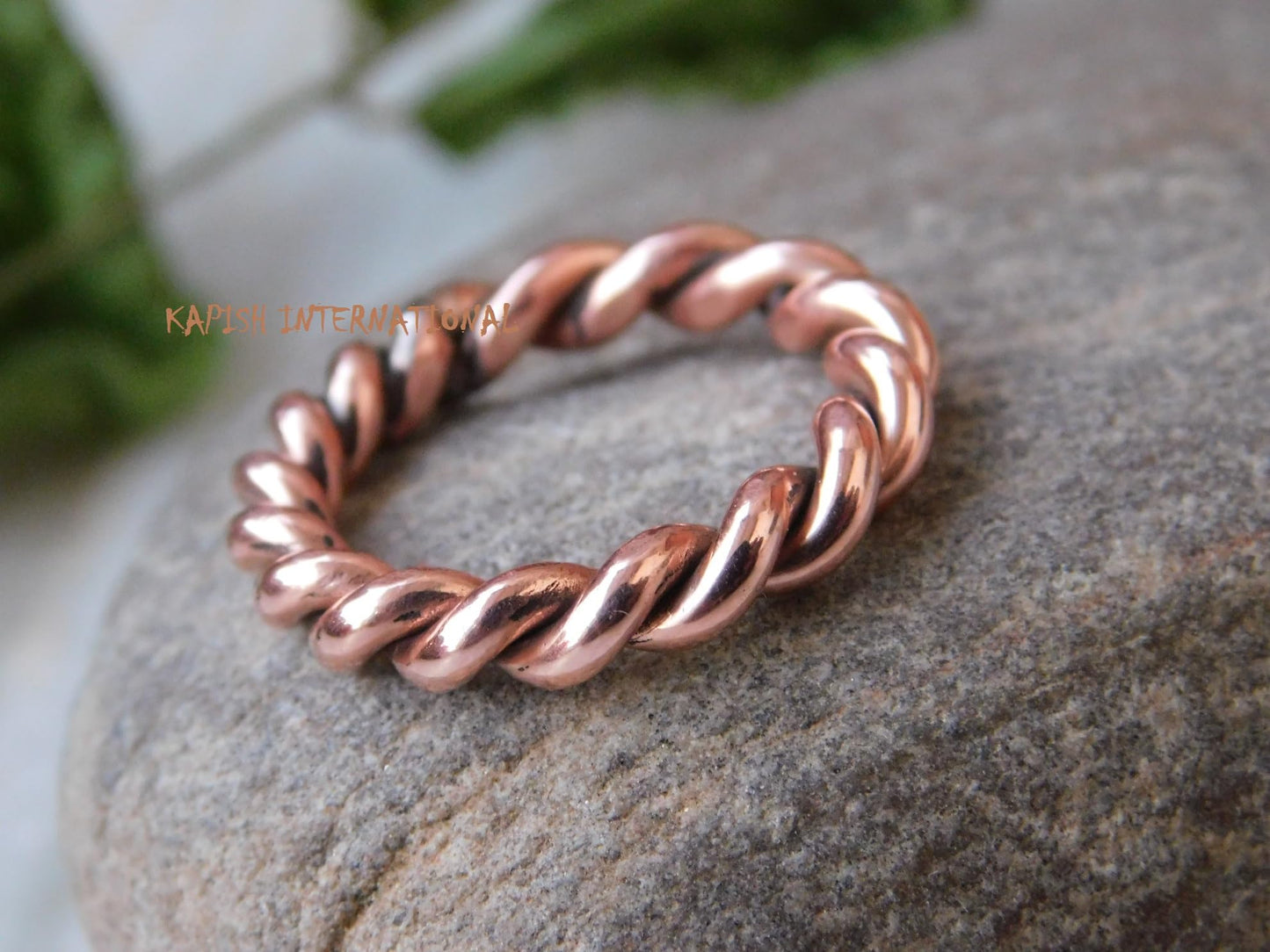 Pure copper tensor rings twisted, Simple ring, Tensor Rings Twist Ring Jewelry, Solid Copper Twisted ring for Men and Women, Jewelry for Unisex, (11.5)
