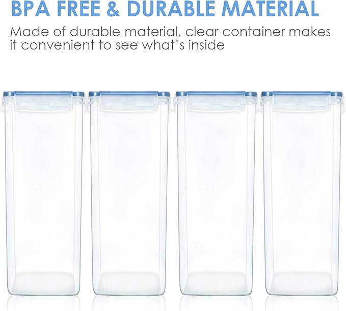 Vtopmart Extra Large Tall Airtight Food Storage Containers 4 Pieces 5.9qt /