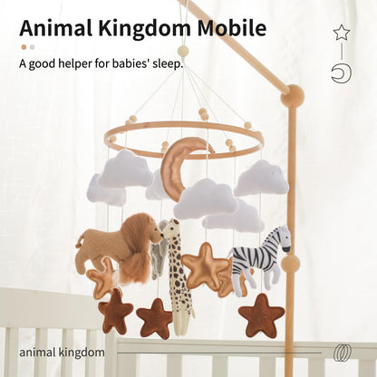 Mamimami Home Baby Bed Mobile Wind Chime Felt Animals Handmade 3D Bell Newborn Crib Cot Hanging Bed Bell Decoration Boy Girl