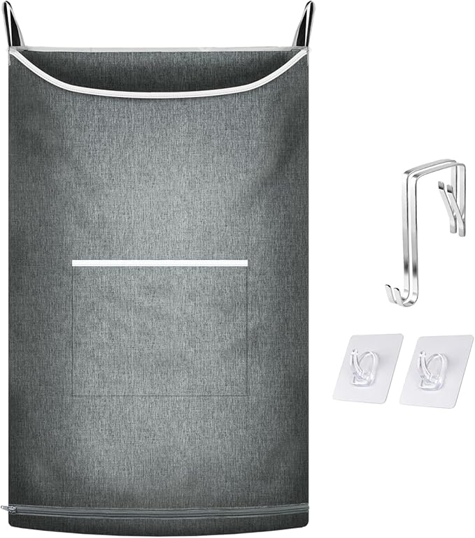 XL Hanging Laundry Hamper, Over the Door Laundry Hamper and Baskets, Wide