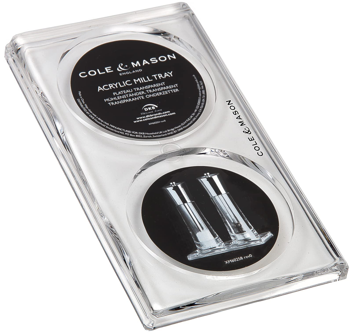 Cole and Mason Salt and Pepper Mill Tray, Acrylic
