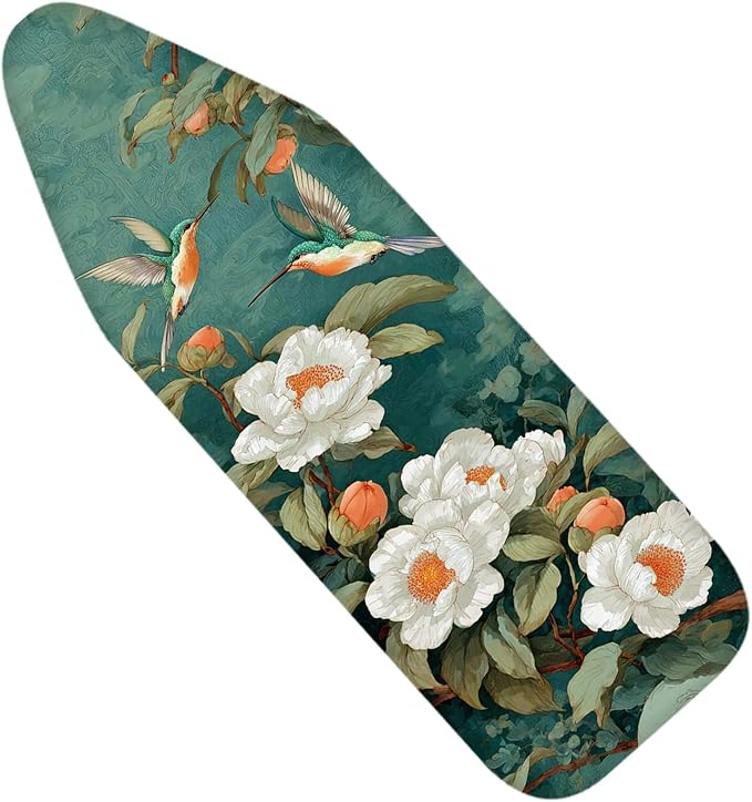 Nuxovilar Hummingbird & Peony Ironing Board Cover, 15 * 54inch, Fit Most