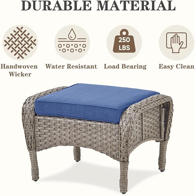 Belord 6 Pieces Wicker Patio Furniture Set