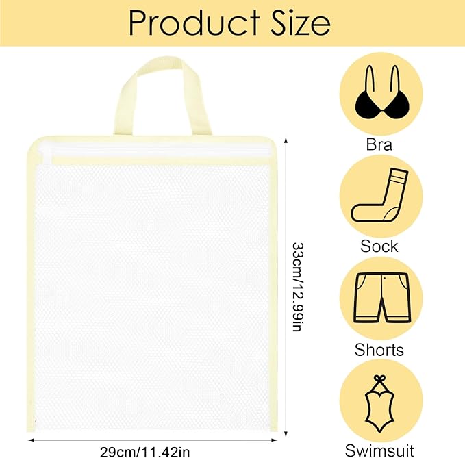 2 Pcs Hanging Laundry Bag Small Mesh Laundry Bag
