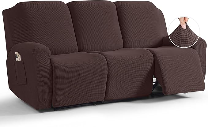 TAOCOCO Recliner Sofa Covers 8-Pieces Stretch Large Couch Covers
