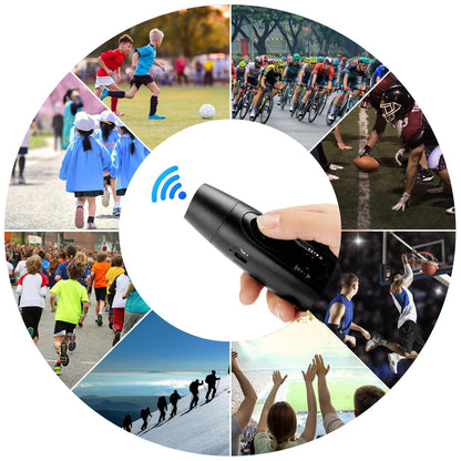 Electronic Whistle Rechargeable for Referees Coaches Teachers Electric Whistle Handheld Whistles with USB Charging for Outdoor Sports Games Emergency Whistle with Lanyard 4 Tones High Volume, Blue