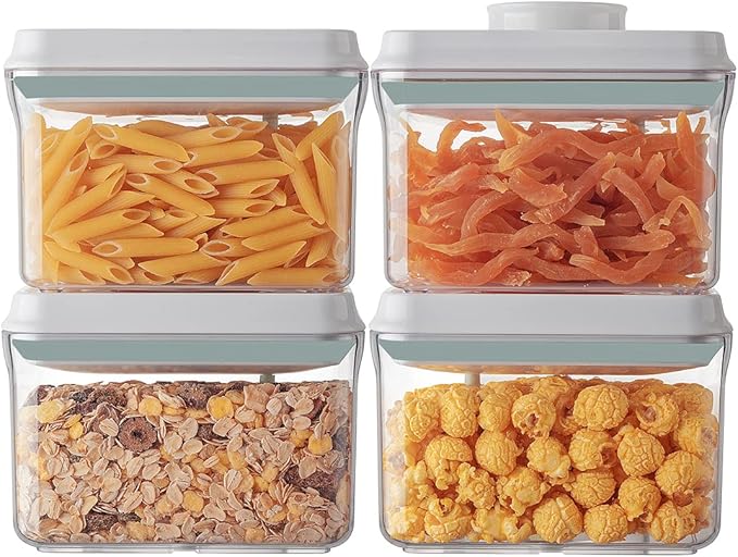 Ankou Airtight Container Set Stackable One Press Openning Food Containers