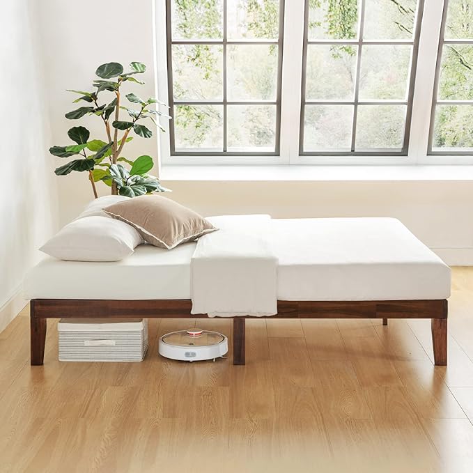 Mellow 12" Solid Wood Platform Bed Frame