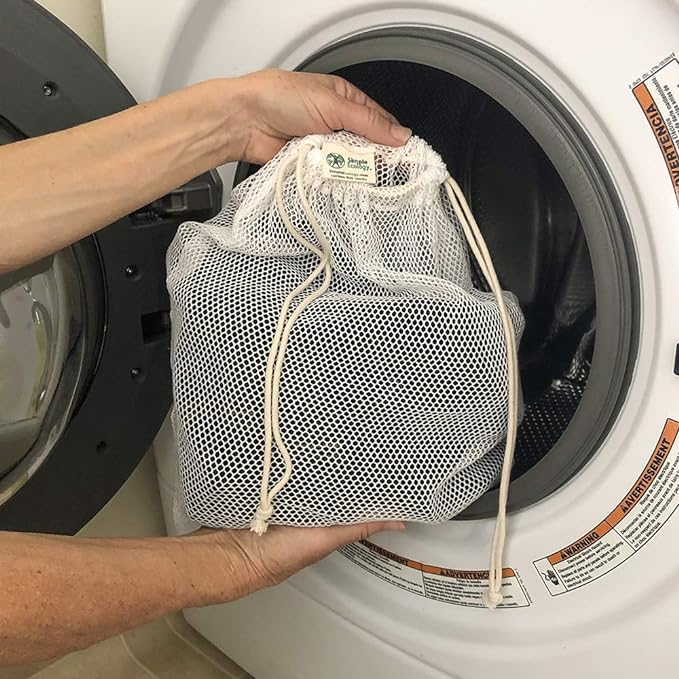 Simple Ecology Organic Cotton Mesh Laundry Bag; Machine Washing Bags