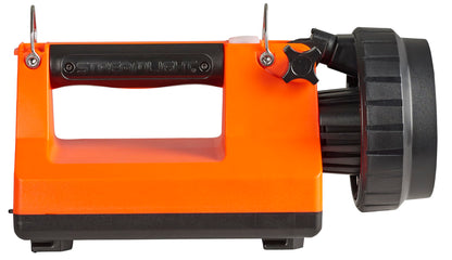 Streamlight 45851 E-Spot LiteBox 1500-Lumen 110000 Candela Rechargeable Spot Beam Lantern with AC/DC Charging, Heavy Duty Shoulder Strap, and Mounting Rack, Orange