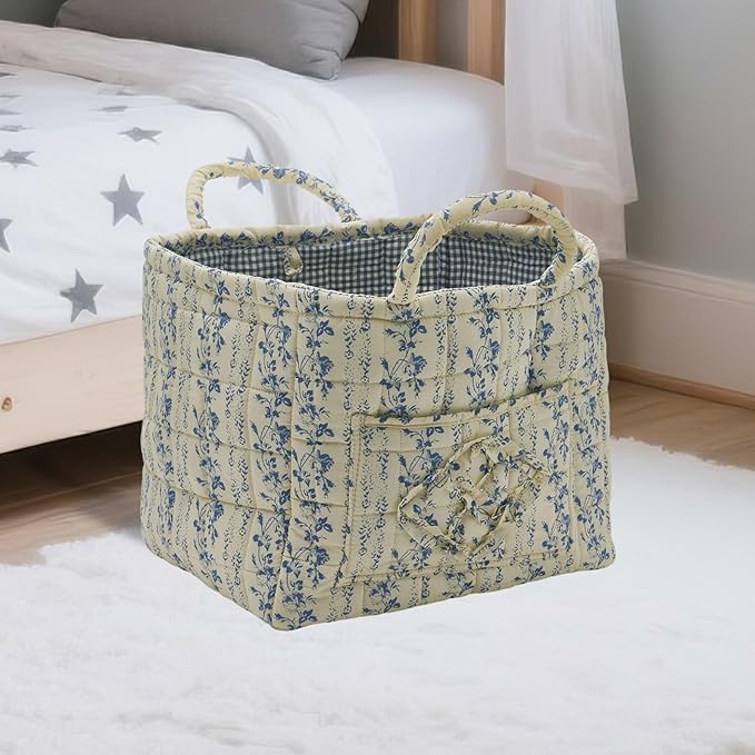 Quilted Fabric Storage Basket