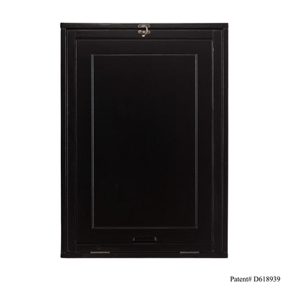 SEI Furniture - Minford Fold-out Convertible Desk - Black - Transitional Design, Black Finish - Fully Assembled - Ideal for Home Office, Bedroom (HO9291)