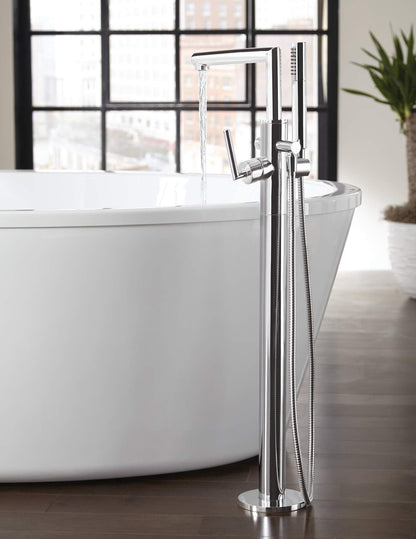 Moen TS50110 Freestanding Floor Mount Tub Filler Single Riser Floor Joist Concrete Mounting Kit