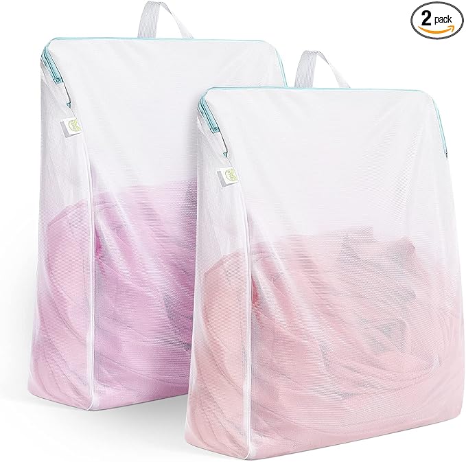 OTraki Large Mesh Laundry Bags 24x32 inch Hanging Delicates Mesh Laundry Bag