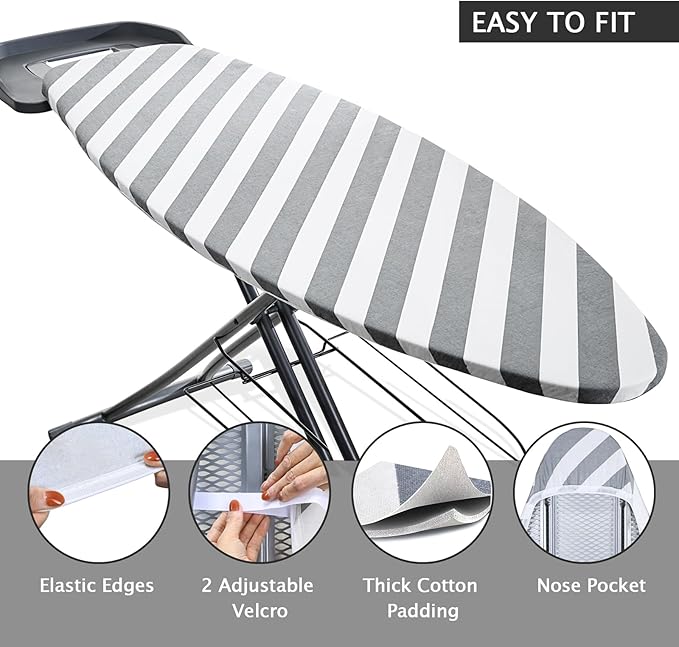 SheeChung Ironing Board Cover and Pad-15x54 Thick Ironing Board Covers