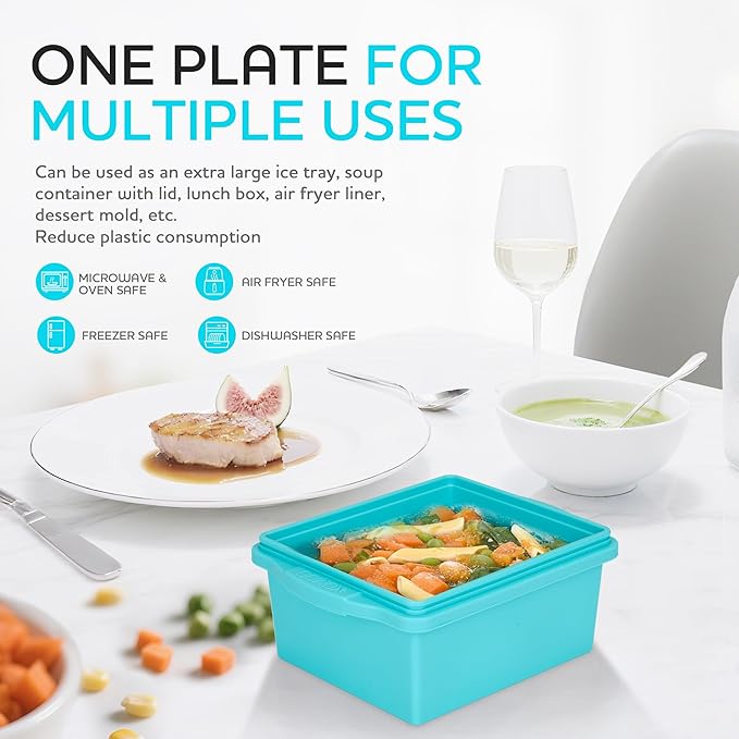 2 Cup Silicone Freezer Trays