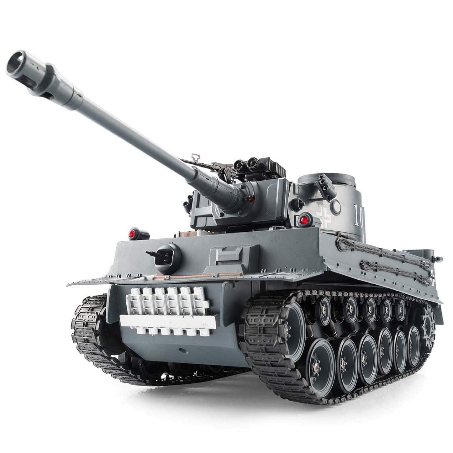 GOODS+GADGETS Remote Control RC German Tiger I 2.4GHz R/C Tank 1:16 scale model with shooting function, sound - RTR (Tiger I)