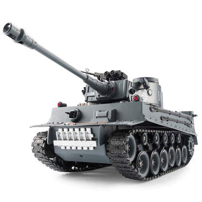 GOODS+GADGETS Remote Control RC German Tiger I 2.4GHz R/C Tank 1:16 scale model with shooting function, sound - RTR (Tiger I)