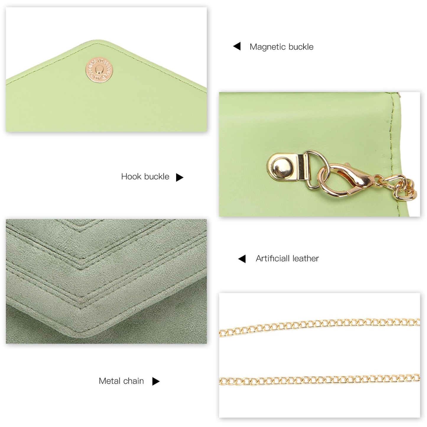 Miss Lulu Women's Clutches Evening Bag Handbags for Women Ladies Bags for Wedding Party Prom