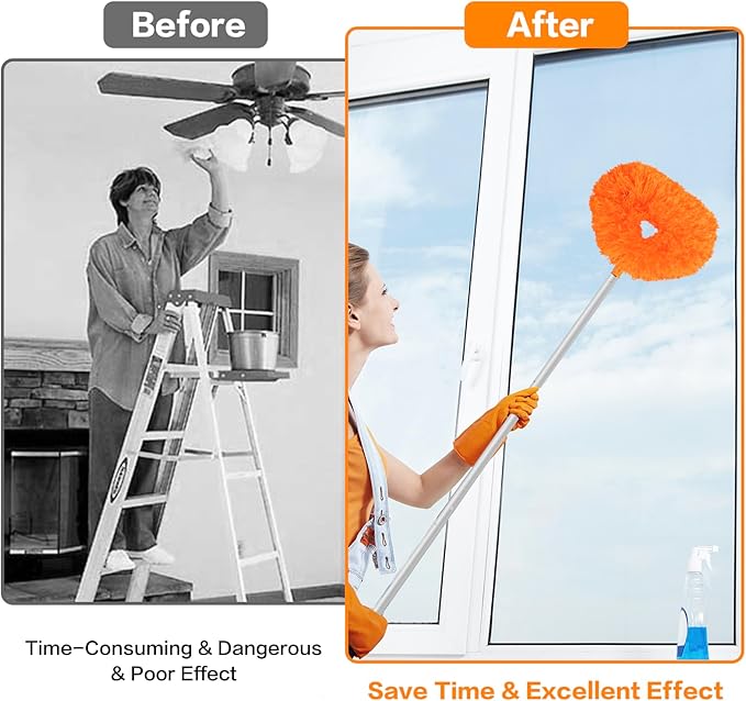 Ceiling Fan Cleaner Duster Reusable Microfiber Ceiling Fan Blade Cleaner