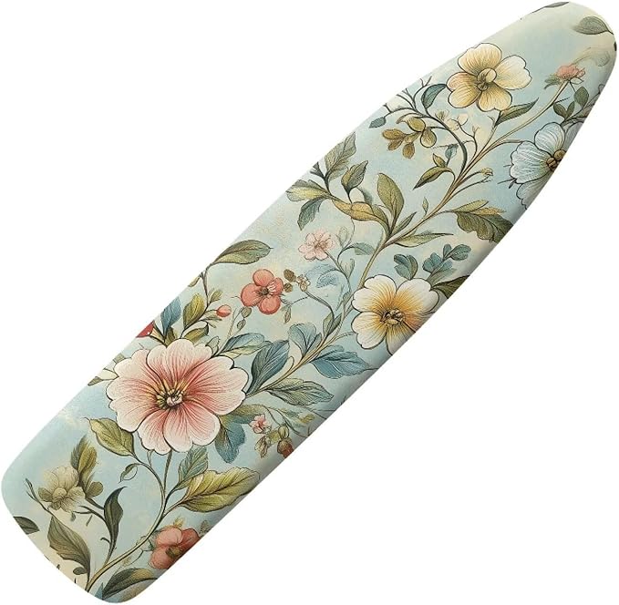 Vintage Flowers Iron Board Cover Anti-Burning Heat Insulation Ironing Board