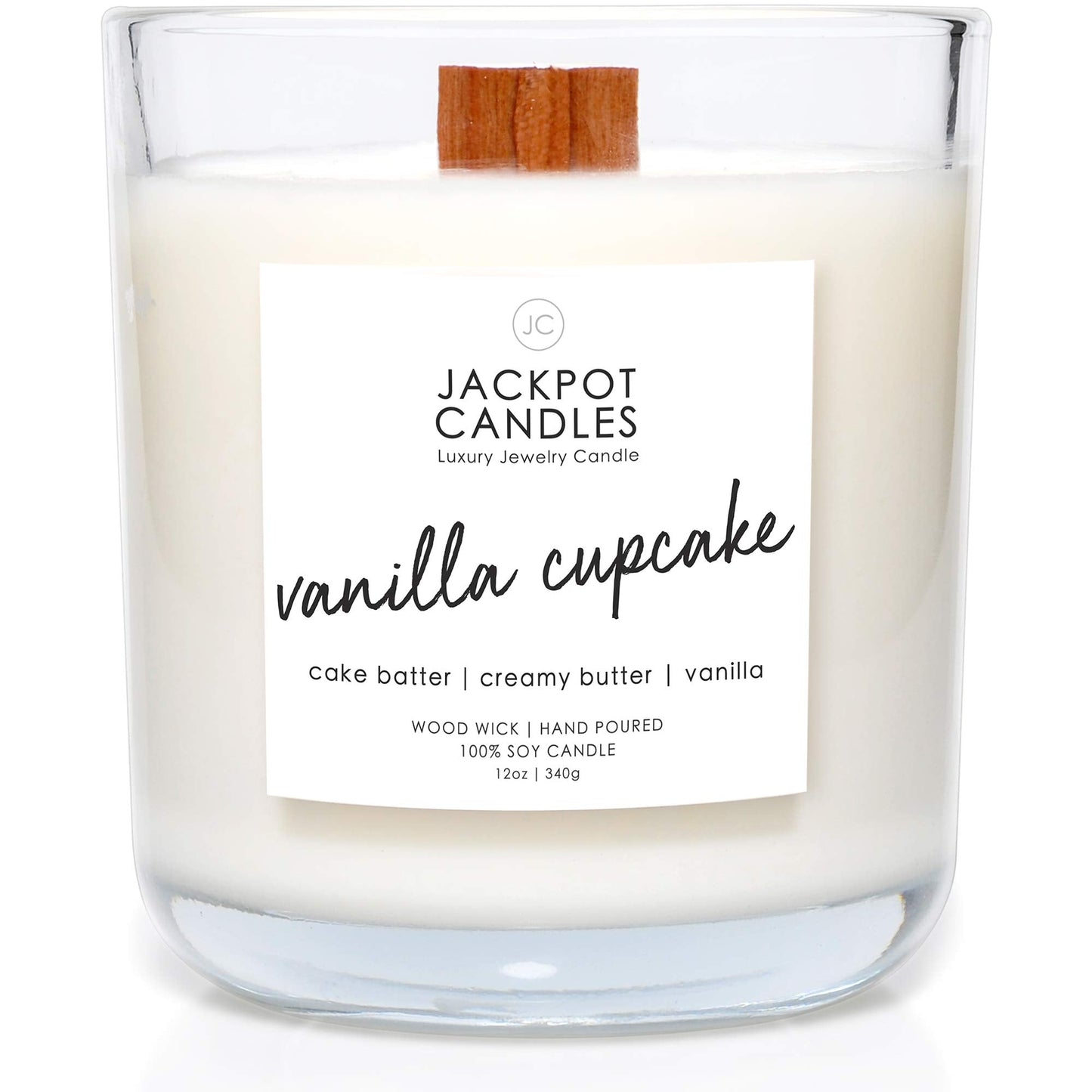 Vanilla Cupcake Candle Natural Soy Candle with Jewelry Made in USA (Surprise Jewelry Valued at $15 to $5,000) Ring Size 7