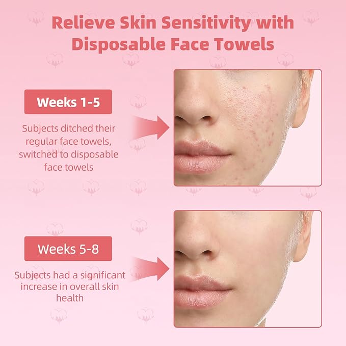Disposable Face Towels, Makeup Remover Dry Wipes