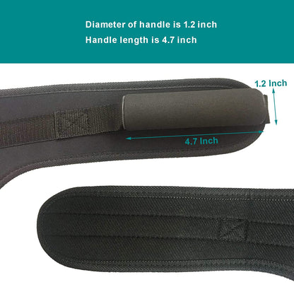 CORECISE Abdominal Crunch Harness Straps,Back Exercise Pulling Harness Shoulder Strap, V-shape Crunch Belt,Abdominal Crunch Straps Belt Attachment for Cable Machine black