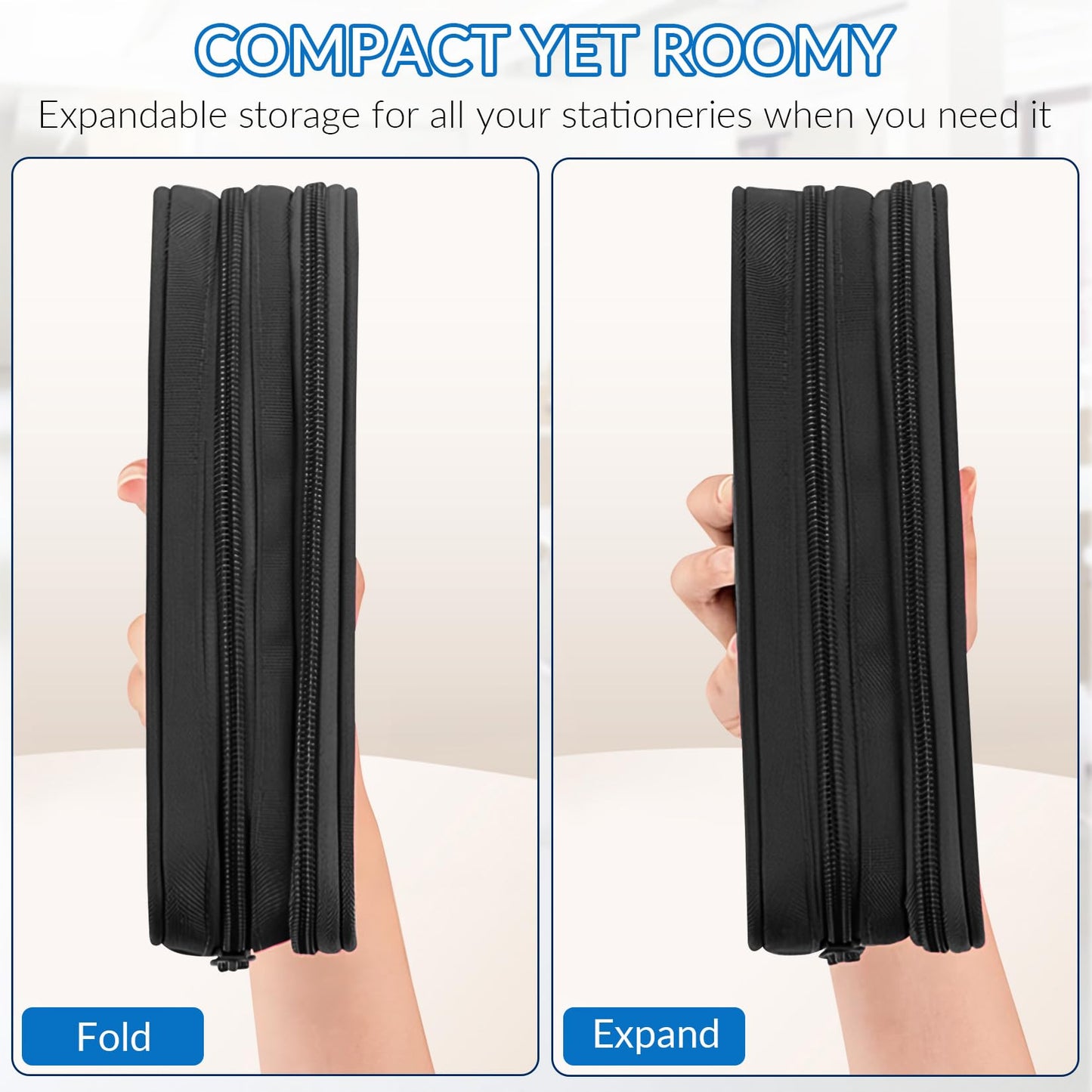 TILYTADLY Large Pencil Case for Boys - Boys Pencil Pouch with Zipper Compartments - Big Capacity Pen Box Gamer Pen Bag Organizer for Kids Teens School