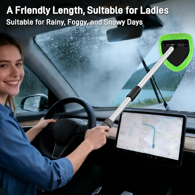 XINDELL 24-inch Windshield Cleaner Tool – Upgrade Large Head Car