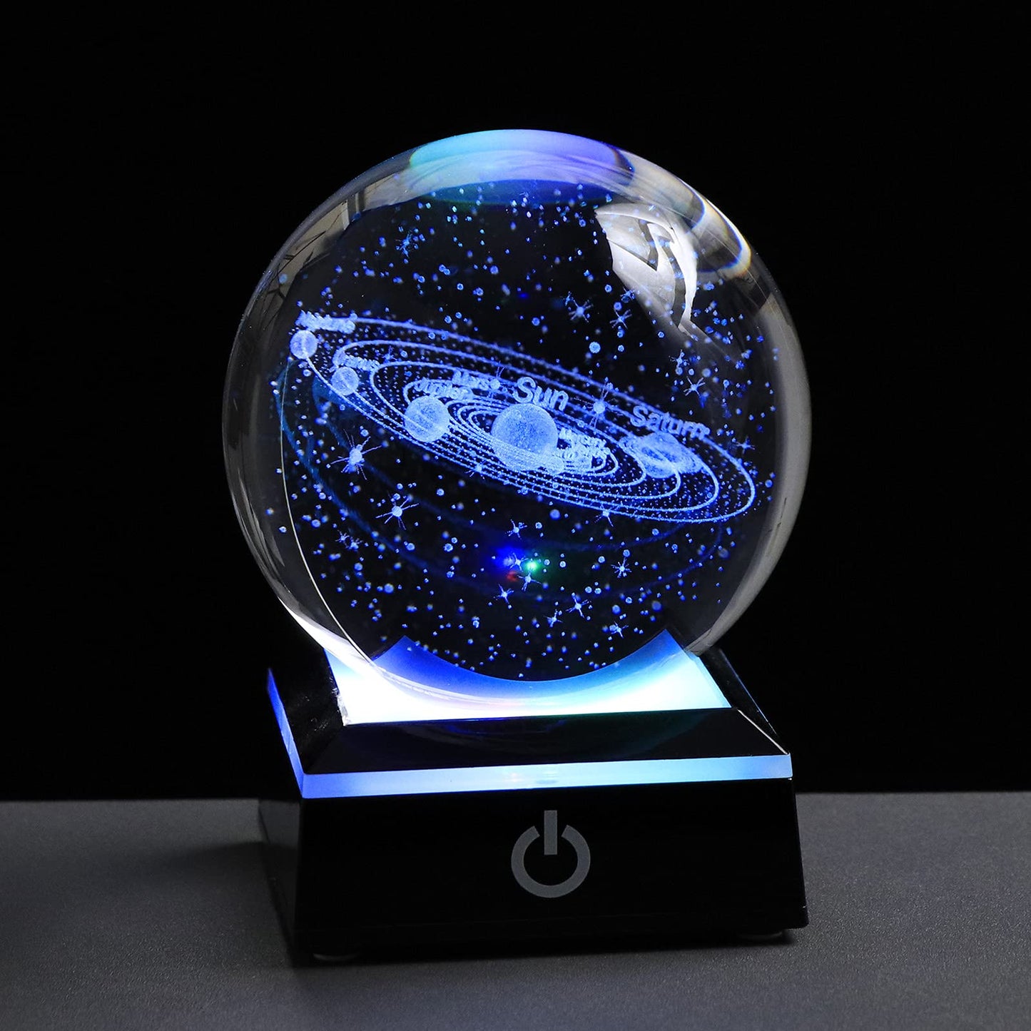 Qianwei 3D Solar System Model Crystal Ball Astronomy Gifts Men Space Decor