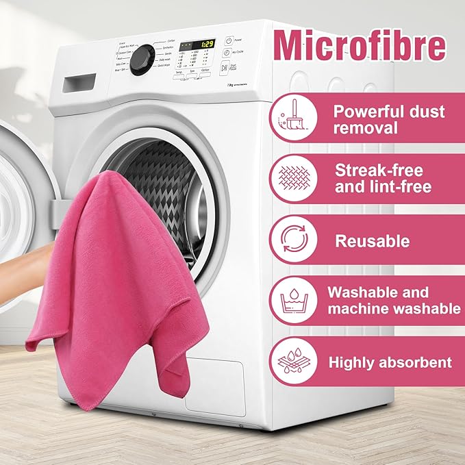 Extra Large Microfiber Cleaning Cloth 30 x 20 Inch Reusable Thick Cleaning