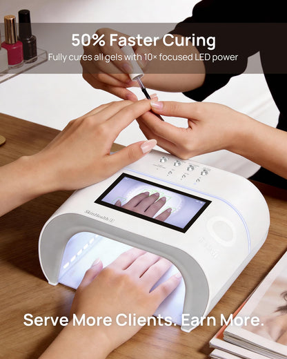 AI UV Nail LED Lamp-O NAIL AI Precision Scan,Reduce Excess UV Skin Damage-2in1 AI Computer&Nail Dryer with HD Visible Screen
