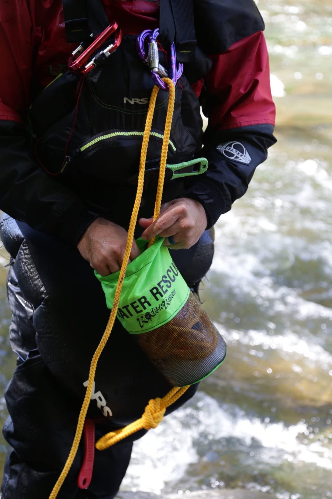 Rock-N-Rescue RNR Deluxe Trident Series Throw Bag - 75' 8mm Waterline