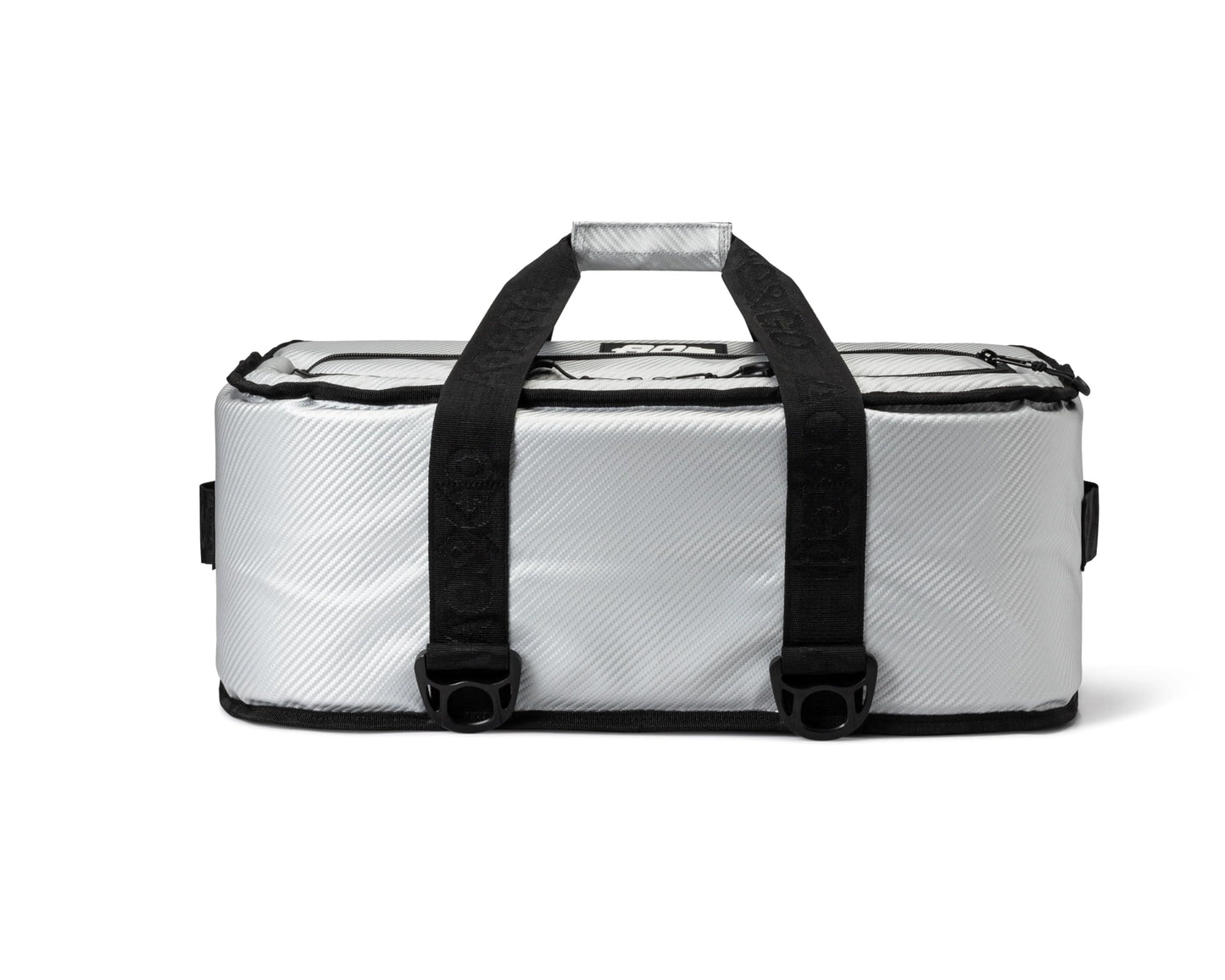 AO Coolers Stow-N-Go Carbon Soft Cooler, Low-Profile, Leakproof with High-Density Insulation, Holds Ice for 24 Hours, Silver, 38-Can