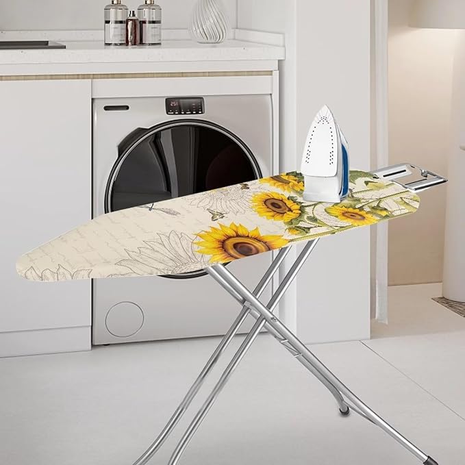 Sunflower Ironing Board Pad, Butterfly Ironing Board Cover 15" x 54" Scorch