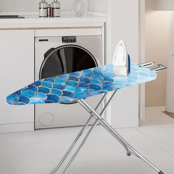Blue Mermaid Ironing Board Cover and Pad 15x54 Inch
