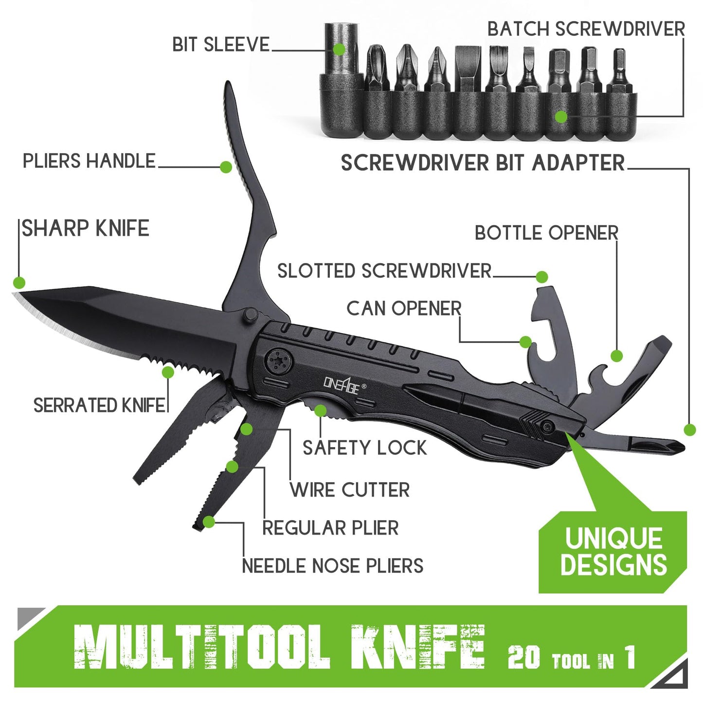 Gifts for Men Dad Him, Birthday Gifts for Man Husband Guy, Multitool Pocket Knife, Groomsmen Gift, Stocking Stuffers for Men, Christmas Fathers Day Mens Gift, Hunting Camping Knives for Outdoor